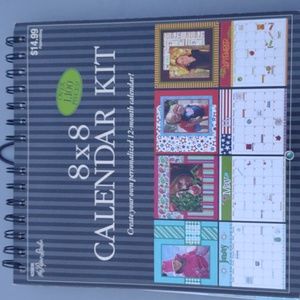 Personalized crafting calendar kit papercraft 2013 scrapbooking wall decoration